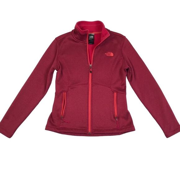 THE NORTH FACE Jersey Fleece Jacket Women S Pink Ful Zip Gorpcore Outdoor Travel - Picture 4 of 8
